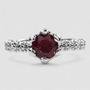 Sold!!  Burmese Blood Red Spinel .51ct set in Sterling silver. Ring size 4.5